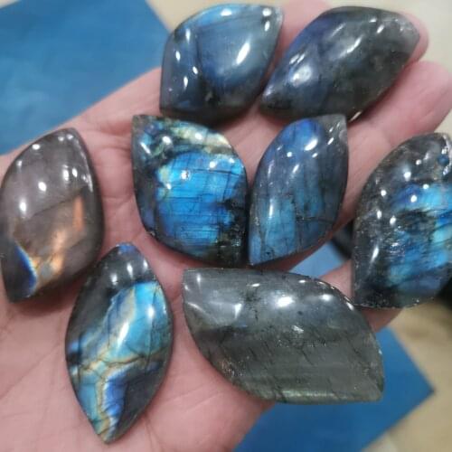 1pc Natural Blue Color Genuine Labradorite Original Labradorite Moonstone Natural Stones Ornament Moonstone Send Random dropship