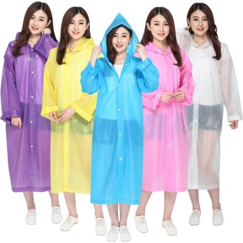 1pcs Non-disposable Durable Fashion Transparent Hooded Raincoat Full Body Set Adult Female Rainproof Tools Women Clothes
