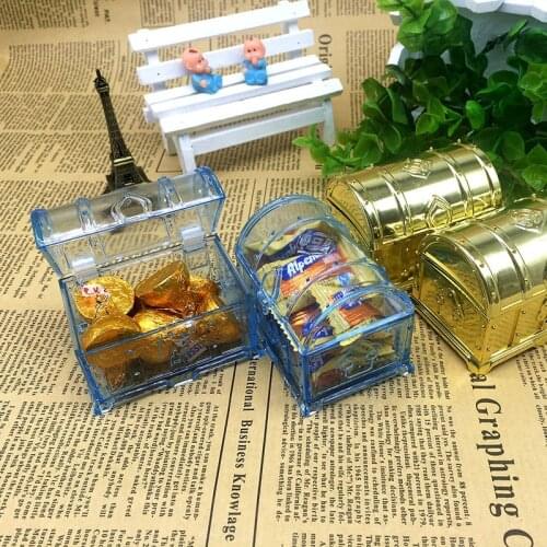 1Pcs New Lovely Candy Box Storage Organizer Chest Box Pirate Treasure for Jewelry Trinket Box for Party Decor Gift Box