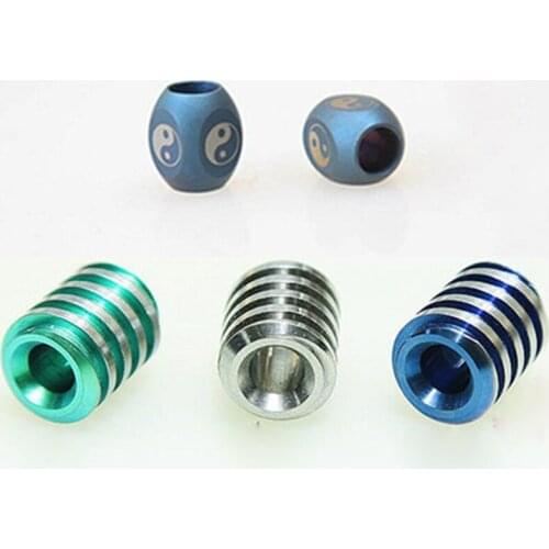 1pcs EDC Titanium Paracord Cord Bead Metal Parachute Handmade DIY Beads Accessory Outdoor Knife Pendant Tool Boy Men Gift