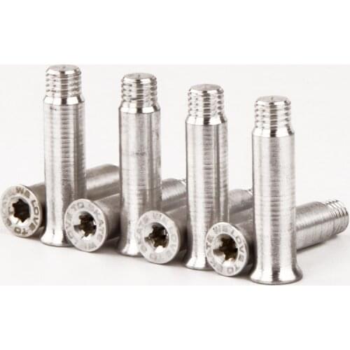 100% original Powerslide Aluminum Slalom Inline Roller Skate Axles 8*34mm Paitnes screws inline skate wheel bolts