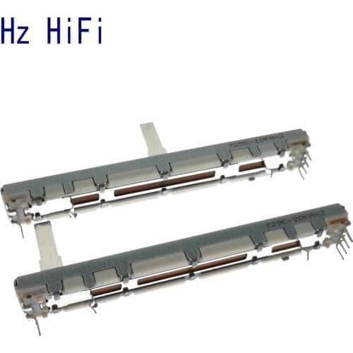 4PCS Original 10K 20K audio amplifier amp volume ALPS 75MM 10KAX2 20KAX2 Dual-unit Slide Potentiometer