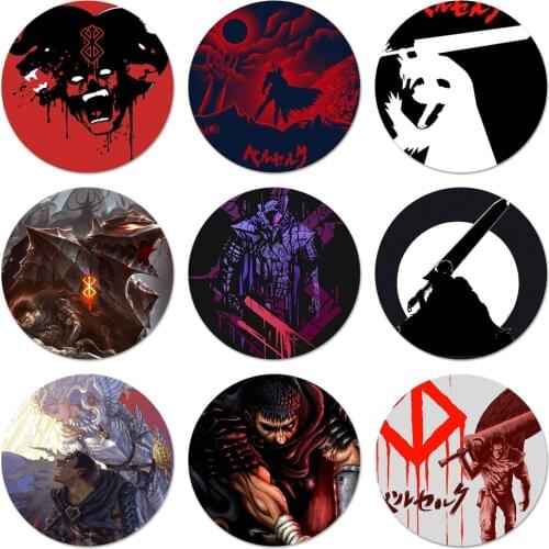 58mm Berserk Guts Anime Badge Brooch Pin Accessories For Clothes Backpack Decoration gift