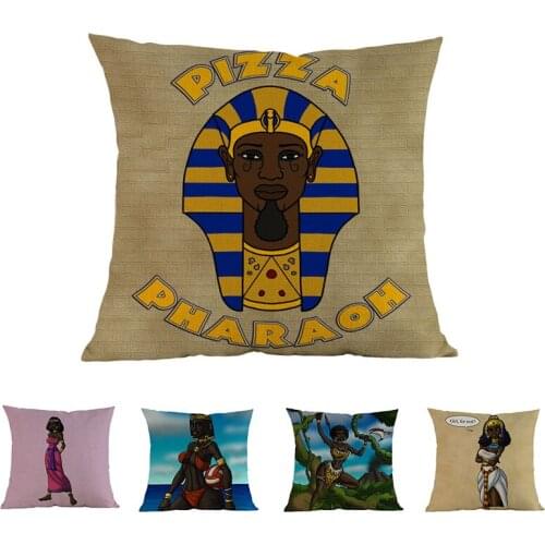 African style Black man photo cushion cover pillow Cotton linen cojines decorativos para sofa throw pillows Customized