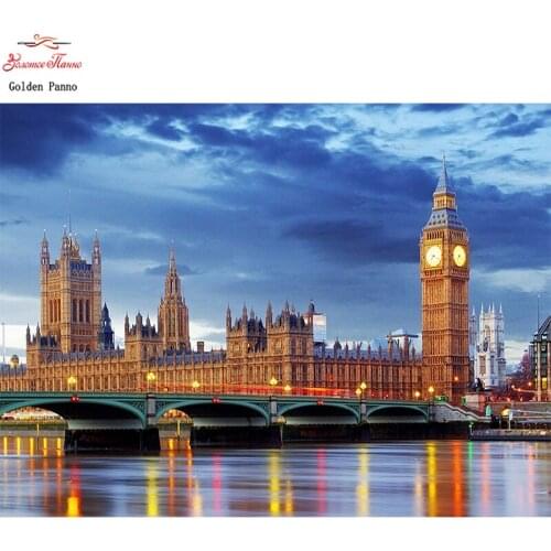 5D DIY Diamond Painting Night in London Cross Stitch Diamond Embroidery pattern Rhinestone Diamond Mosaic painting home decor