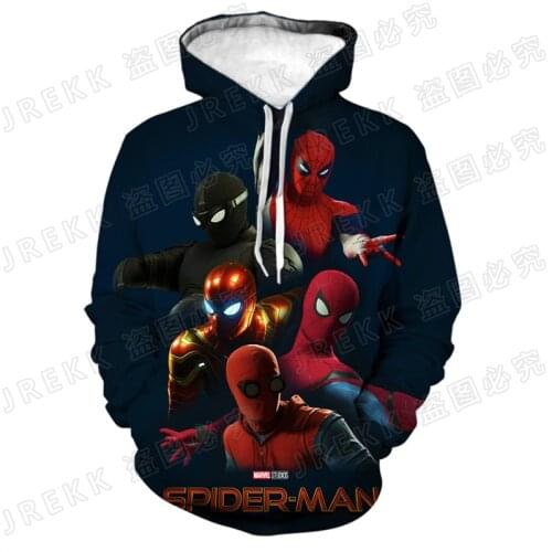 Spider-Man 3D Print Men Women Children Pullover Spiderman Hoodies Fashion Long Sleeve Boy Girl Kids Sweatshirts Cool Coat
