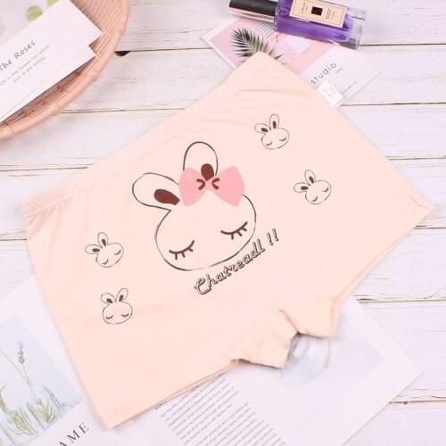 Childrens cotton underwear, code, multi-flower type, primary school students, big children, cute cartoon rabbit, boxer pants