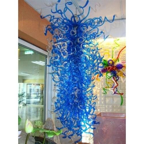Energy Saving New Home Decor Blue Candeliers LED Bulbs Pretty Hand Blown Glass AC 110/120/220/240V