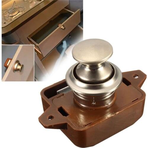 Cabinet Catch Lock Camper Push Button Caravan Cupboard Beautiful Appearance