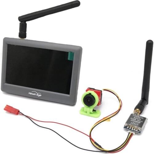 Ready use 5.8G FPV Hawkeye 4.3 inch monitor+200MW/600MW 5.8G 40Ch FPV Video Transmitter with 1/3" CMOS 1500TVL Camera RC Part
