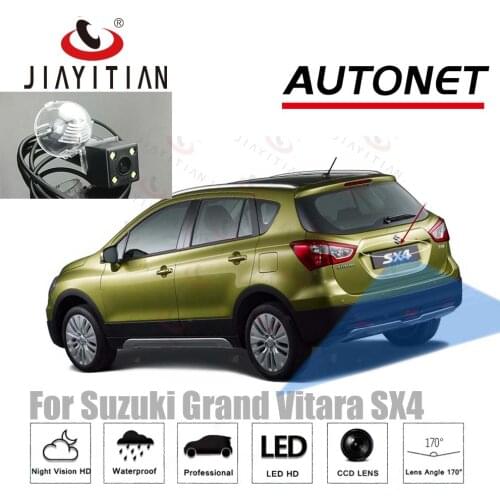 JIAYITIAN Rear View Camera For Suzuki Grand Vitara SX4 SX-4 Hatchback HD CCD Night Vision License Reverse Camera Plate Lamp