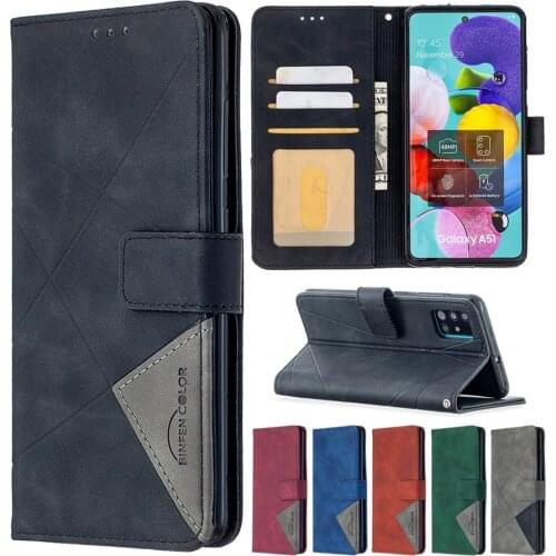 Leather Wallte Case For Samsung Galaxy A02 A02S A12 A21 A21S A22 A31 A32 A51 A52 A70 A71 A72 A81 Diamond Stitching Case Cover