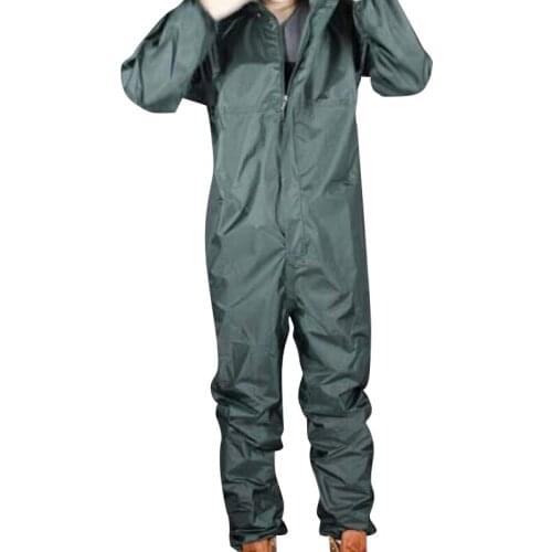 Fashion Motorcycle Raincoat /Conjoined Raincoat/Overalls Men and Women Fission Rain Suit Rain Coat SizeXL Colour ArmyGreen