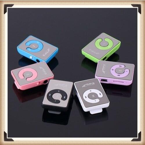 Fasion Mp3 straight clip sports mp3 with no screen 4GB C key mirror memory play micro SD card external storage