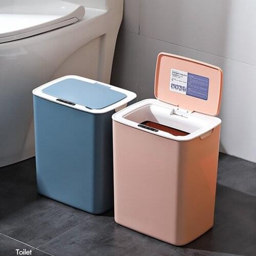 Automatic Sensor Dustbin Smart Sensor Trash Can Induction Waste Bin Eco-Friendly Dustbin Household Trash Bin 14L