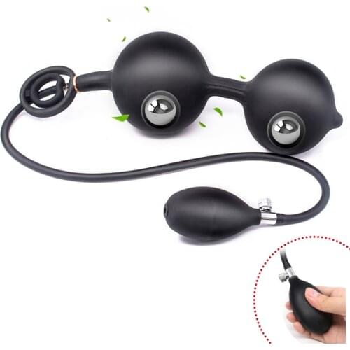 Inflatable Butt Plug Anal Vaginal Balls Dildo Vibrator BDSM inflatable masturbator Buttplug Intimate Goods Products for adults