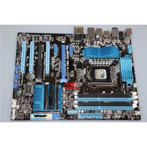 Original motherboard for asus P8P67 REV3.1 LGA 1155 DDR3 for i3 i5 i7 32nm 32GB cpu USB3.0 P67 Desktop motherboard
