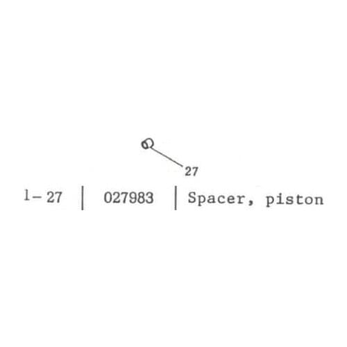ORIGINAL MARUYAMA pump replacement, 027983 PISTON separator MS-160