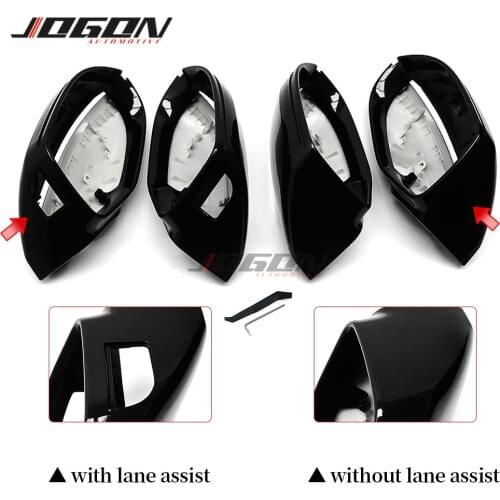 4pcs Full Set Replacement Kits For AUDI A7 S7 RS7 4G8 2010 - 2017 Car Side Rear View Rearview Back Mirror Cover Accessories