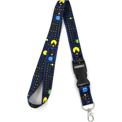 Cartoon Game Anime Lanyard Badge Holder ID Card Lanyards Mobile Phone Rope Key Lanyard Neck Straps Keychain Key Ring