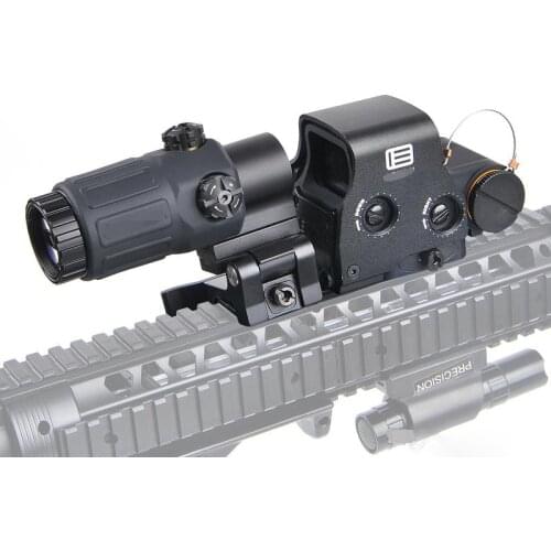 Tactical 558 Holographic Red and Green Dot Scope 33 3x Magnifier Combo Rifle Scope 558+33 Hunting Sight for 20mm Rail Mount
