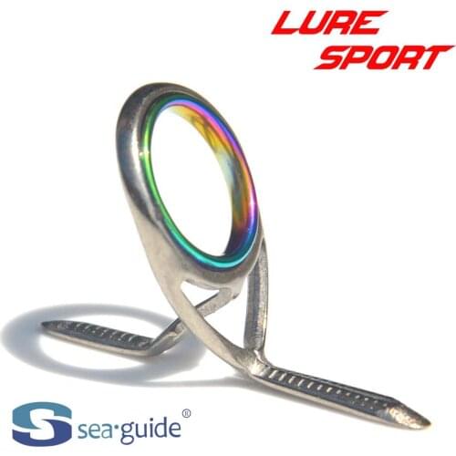 Titanium Frame Rainbow Sic Ring 2pcs Guide TiXQRSG Rod Building Component Pole Repair DIY Accessory Seaguide