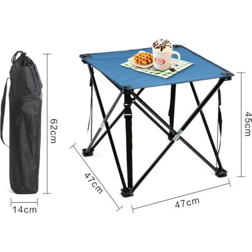 Ultralight Outdoor Folding Table and Chairs Camping Aluminum Picnic Table Waterproof and Durable Folding Table Camping Table