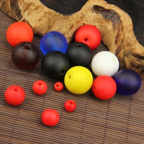 10pcs 6-20mm Vintage Round Loose Beads Multi Colors Frosted Lampwork Glass Beads Handmade DIY Jewelry Making Necklace Bracelets