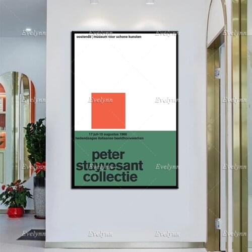 Exhibition Poster Peter Stuyvesant Collectie 1966 By Wim Crouwel Modern Home Decor Prints Wall Art Canvas Modular Pictures Gift