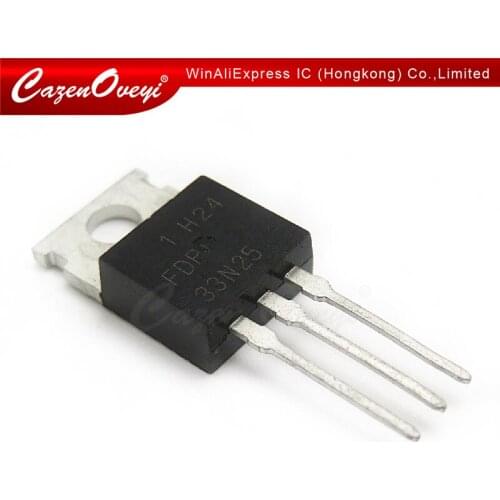 10pcs/lot FDP33N25 33N25 TO-220 33A 250V new original In Stock