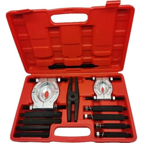 12pcs Car Bearing Separator Puller Set Puller Armature Bearing Removal Tool Set Bar-Type Splitter Gear Puller Fly Wheel Tool Kit