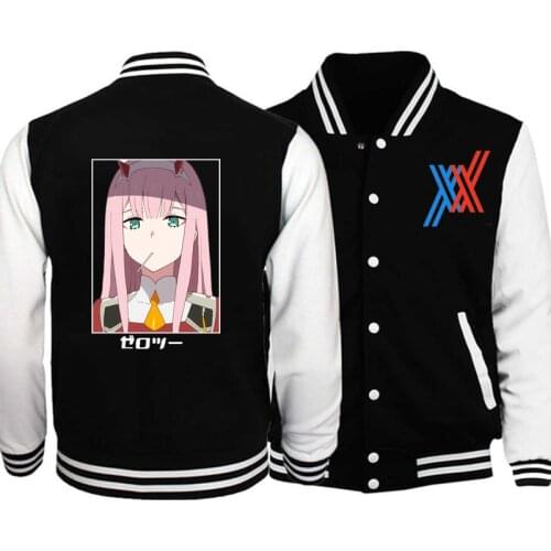 2020 Anime Darling in the Fanxx Jackets Clothes Costumes Men Sweatshirts Zero Two Clothing Tops