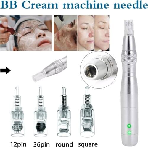 50pcs 12/36pin Screw Cartridge Replacement Round/square Nano cartridge needling Micro tiny needle for BB Cream Machine bb cream