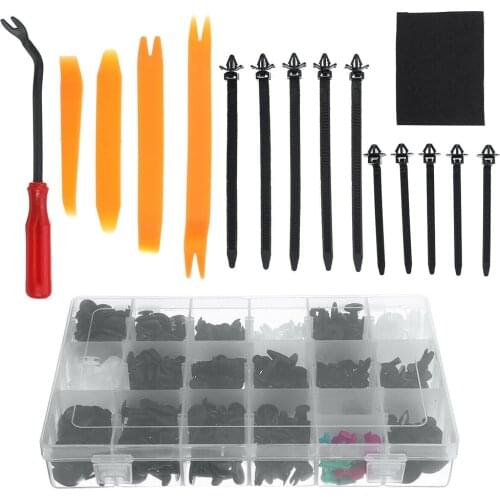 460Pcs Auto Body Retainer Clips Plastic Fasteners Set With Tool For Gm Ford Auto Body Retainer Clips Plastic Box Set Accessories