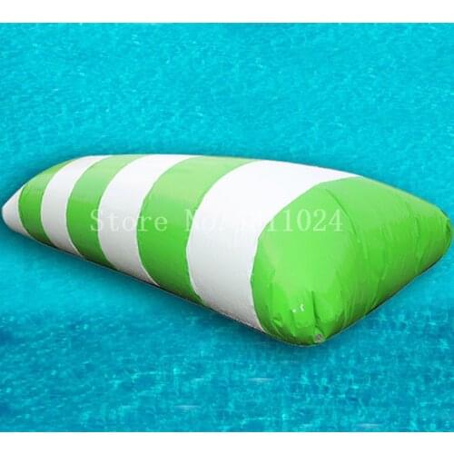Free Shipping!Free Pump! 5x2m Thrilling Inflatable Water Catapult Blobs Jump Diving Tower,Inflatable Water Jumping Pillow