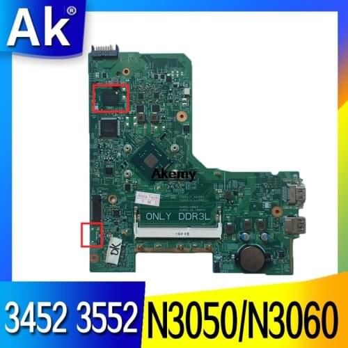 CN-0P2DX7 P2DX7 For DELL INSPIRON 14 3452 15 3552 laptop motherboard 14279-1 PWB:896X3 N3050/N3060 32G SSD mainboard NOTEBOOK PC