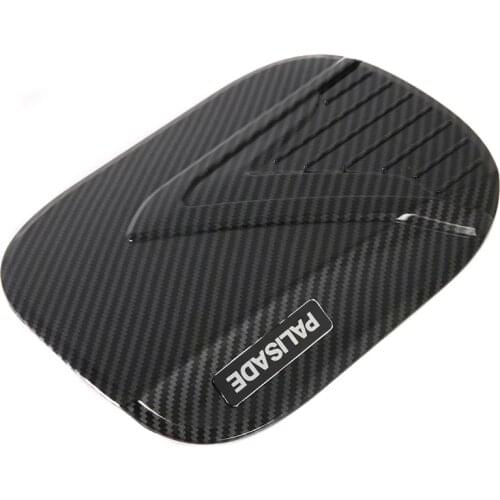 For Hyundai Palisade 2019 2020 ABS Carbon Fiber Fuel Cap Gas Tank Cover Gas Cap Protector Trim Sticker Car Styling Accessories