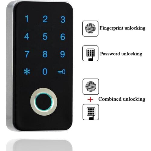 Gym Electronic Fingerprint Locker Lock Digital Keyless Private Keypad Password Cabinet Lock For Office Home