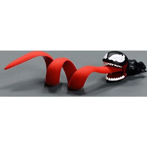Marvel venom figura anime Creativity Wire Data Line Holder Action Figure Toys Cable USB Protector ornament collection model doll