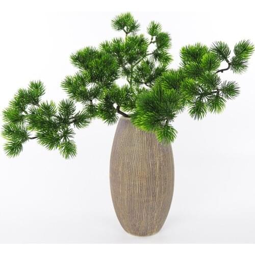Flores Artificiales Para Decoracion Hogar Artificial Pine Branch Simulation Green Plant Fake Pine Needle