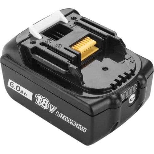 High quality 18V 6.0 Ah lithium ion rechargeable alternative to Makita battery BL1850 BL1830 BL1860 LXT400 cordless drill