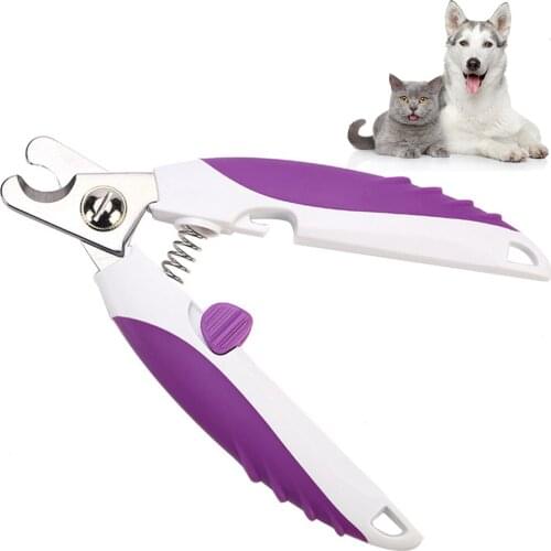 Pet Nail Clipper Non-slip Nail Trimmer Pet Claw Clipper for Medium Small Dog Professional Pet Cat Dog Nail Clipper Cutter
