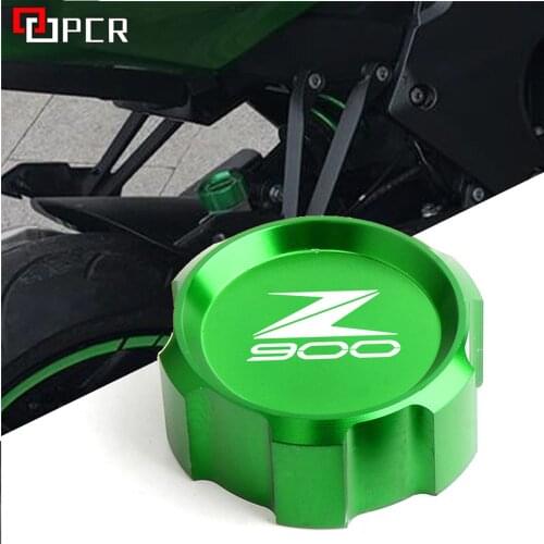 Motorcycle CNC Rear Brake Fluid Cylinder Reservoir Cover Cap For KAWASAKI Z900 z 900 Z 900 2017-2021 5 Color Red Gold Green
