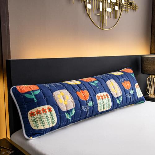 Multi-Size Single Double Pillowcase, Printed Waterproof Fabric Quilted Pillowcase to Decorate the Bedroom