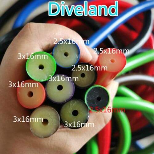5/8" Scuba Diving Speargun Bands Equipment 4 Color 16mm Spearfishing Sling Rubber Spear Gun Nature Pure Latex Tube