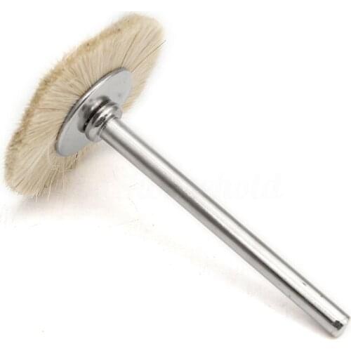 New 30Pcs 2.35mm Dental Tooth Polishing Brushes Wheel Miniature Soft Goat Hair Tools For Rotary Tools