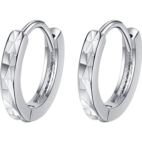 New 925 Sterling Silver Earrings Geometric Simple Car Flower Earrings Woman Charm Jewelry Gift