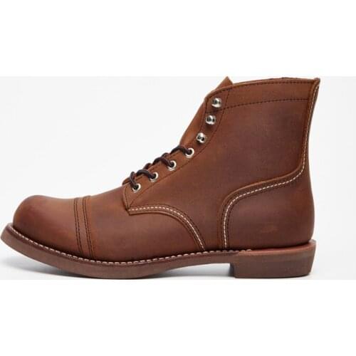 2021s Autumn and Winter Boots New Thick Bottom Genuine Leather Tooling Boots Martin Boots Womens Shoes Mens Casual Shoes