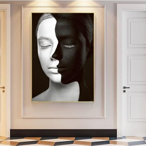 Modern Abstract Girl Art Prints Make Up Model Canvas Paintings On The Wall Posters And Prints Wall Pictures Home Decor Cuadros