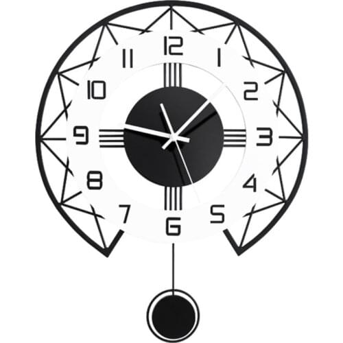 Simple Modern Art Quartz Clock Quality Silent Wall Stickers Pendulum Watch Creative Home Living Room Home Decor Horloge